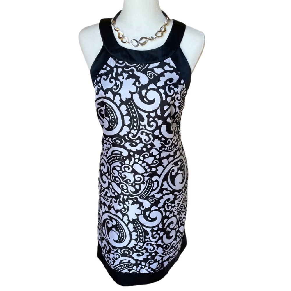 White House Printed Halter Style Mini Dress SZ:10